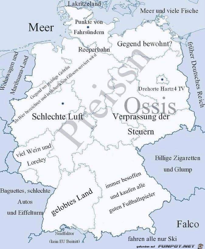Die Deutschlandkarte