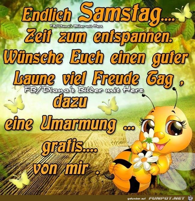 einen schönen Samstag-Morgen wünsche ich dir!