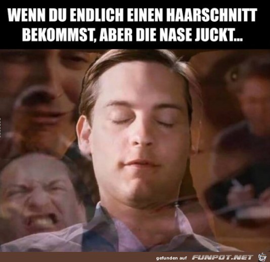 Die Nase juckt