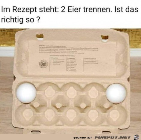 Eier trennen