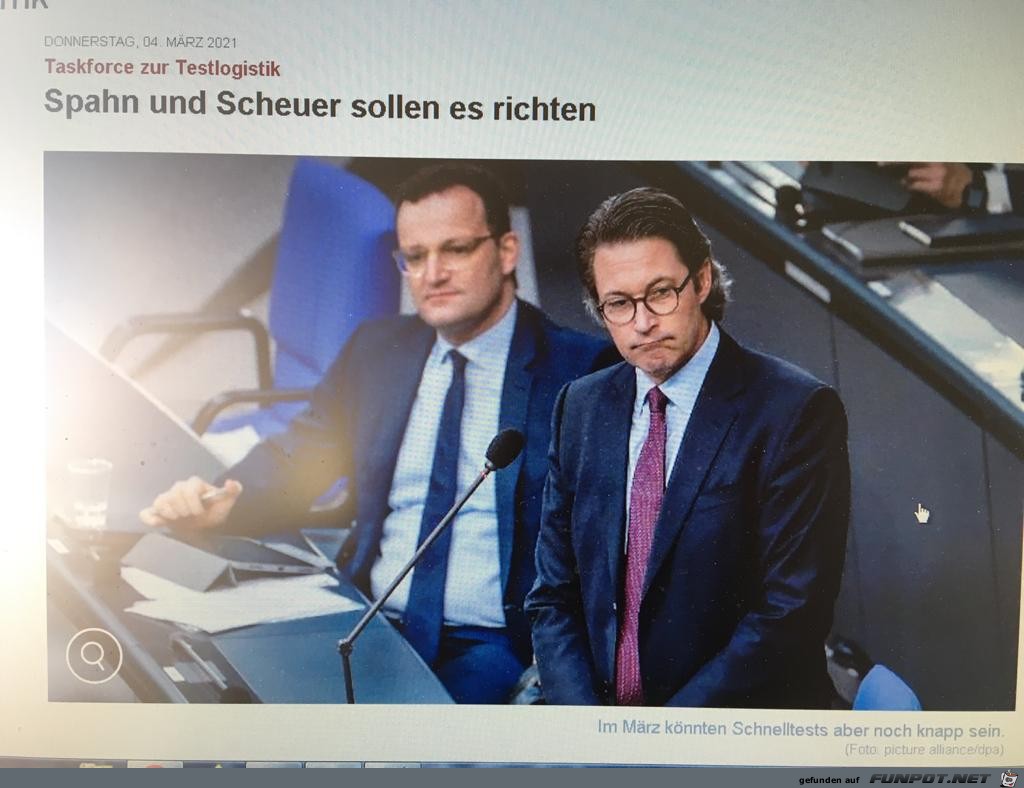 Spahn und Scheuer Spahn und Scheuer