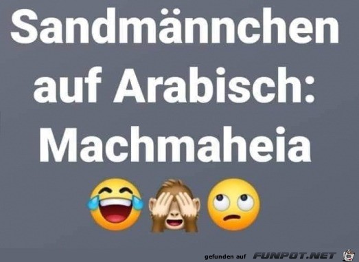 Sandmnnchen auf Arabisch