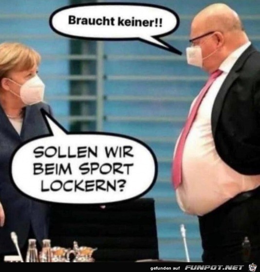 Lockern wir beim Sport?