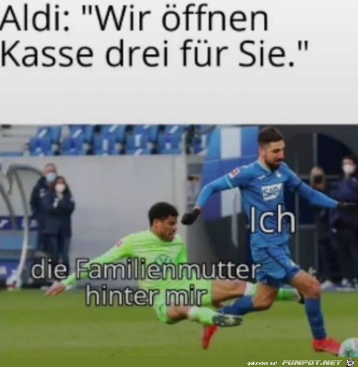 Wir ffnen Kasse 3 fr Sie