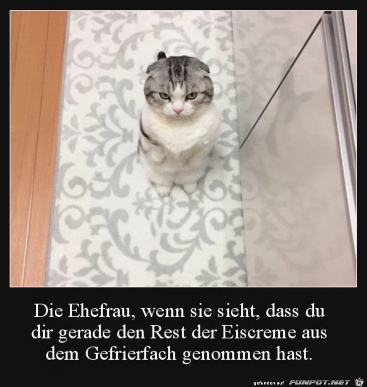 Ehefrau guckt kritisch