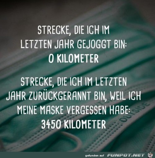 Strecke, die ich gejoggt bin