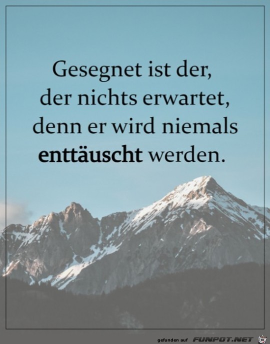 Nichts erwarten