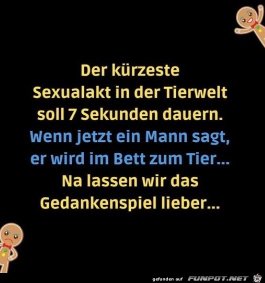 Der kuerzeste Sexualakt