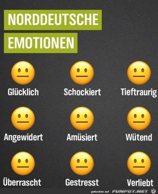 Die norddeutschen Emotionen