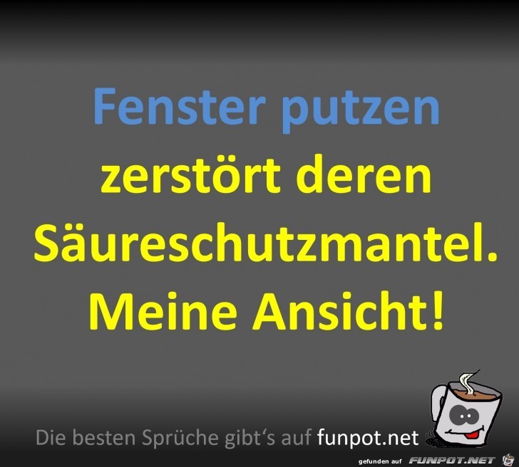 Fenster putzen