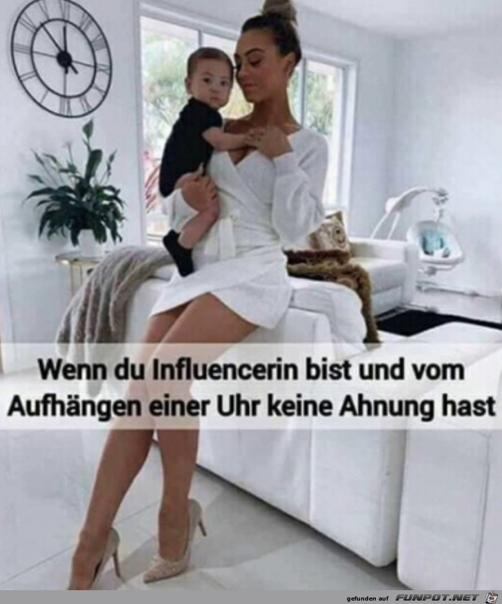 Vom Uhr aufhngen keine Ahnung