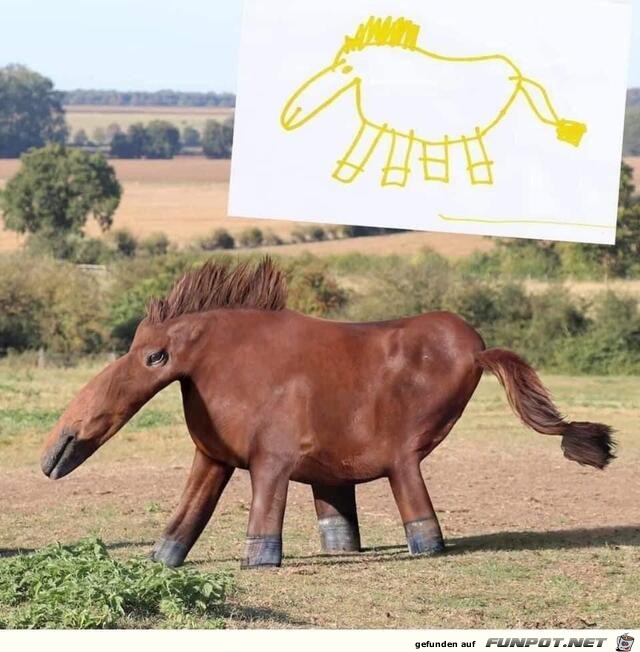 Lustiges Pferd