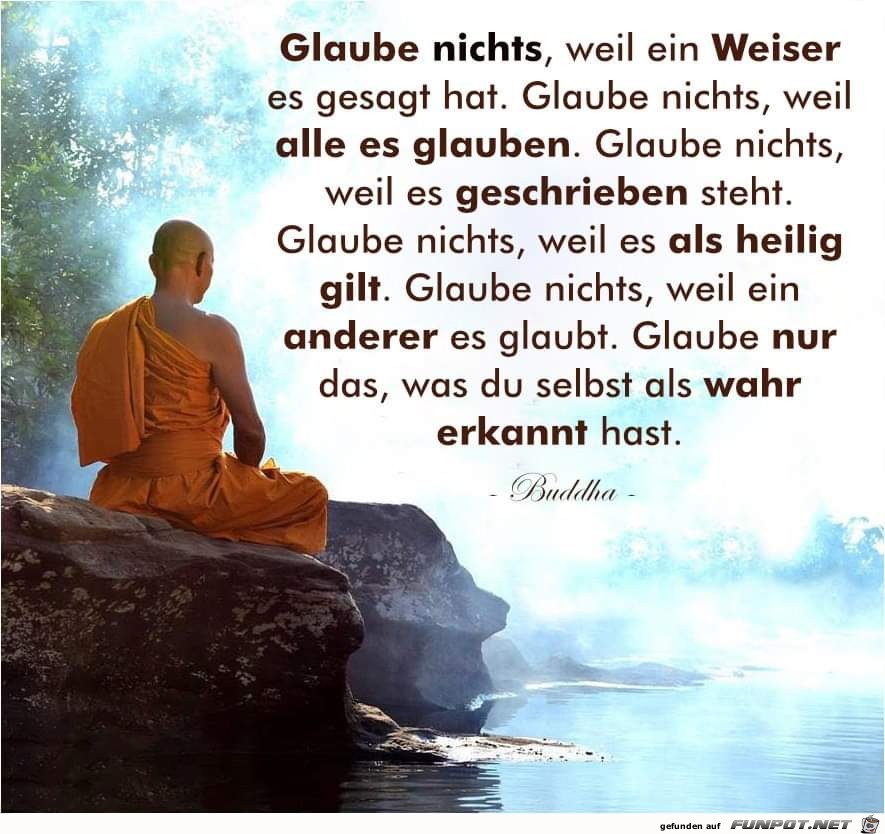 Glaube nichts