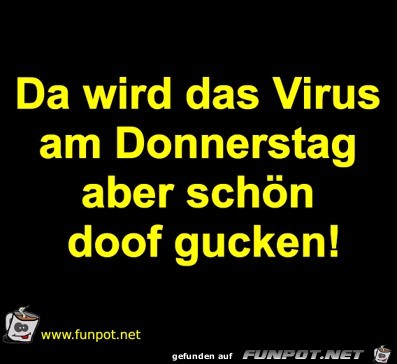 Virus guckt doof