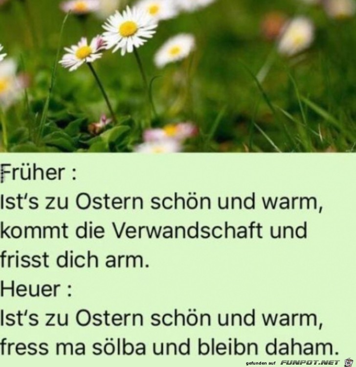 Frher an Ostern