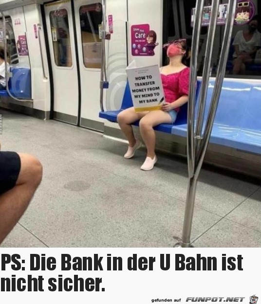 Die Bank ist nicht sicher