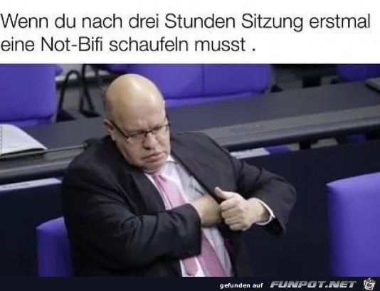 Nach 3 Stunden Sitzung