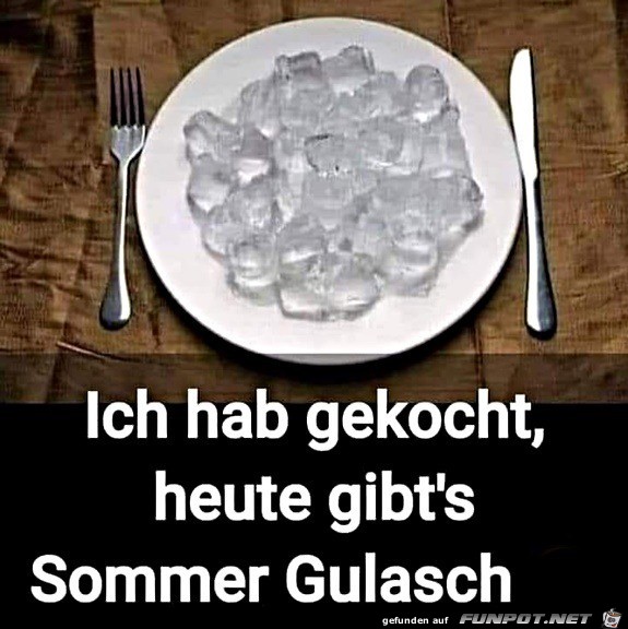 Sommer-Gulasch gekocht