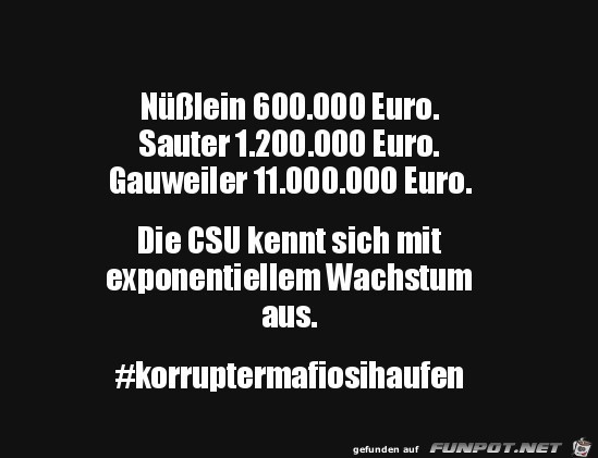 Die CSU kennt sich aus