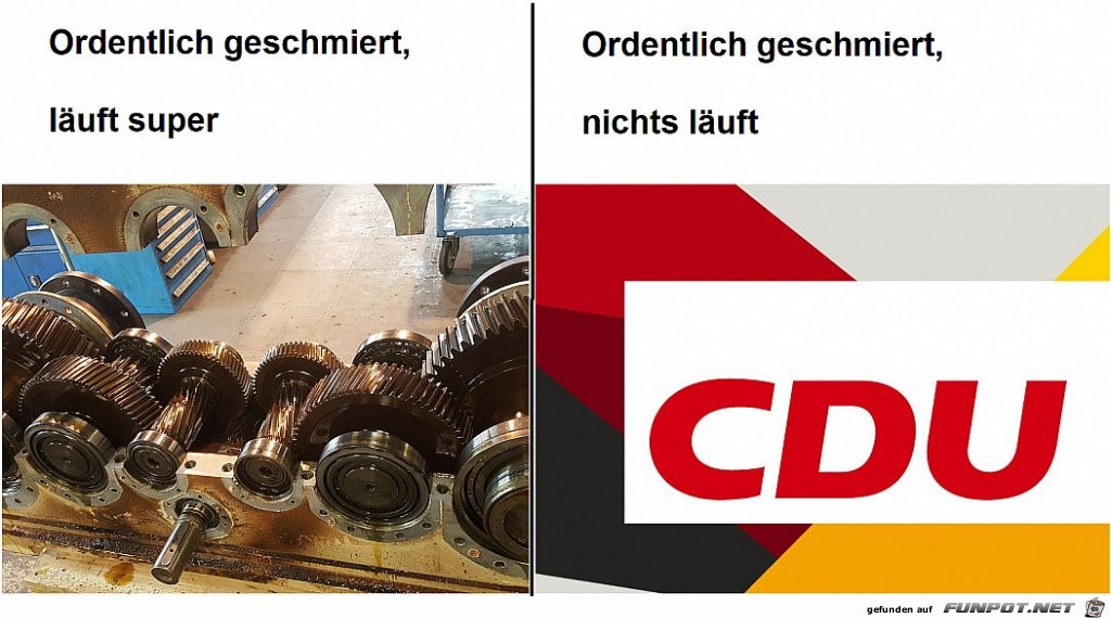 Ordentlich geschmiert