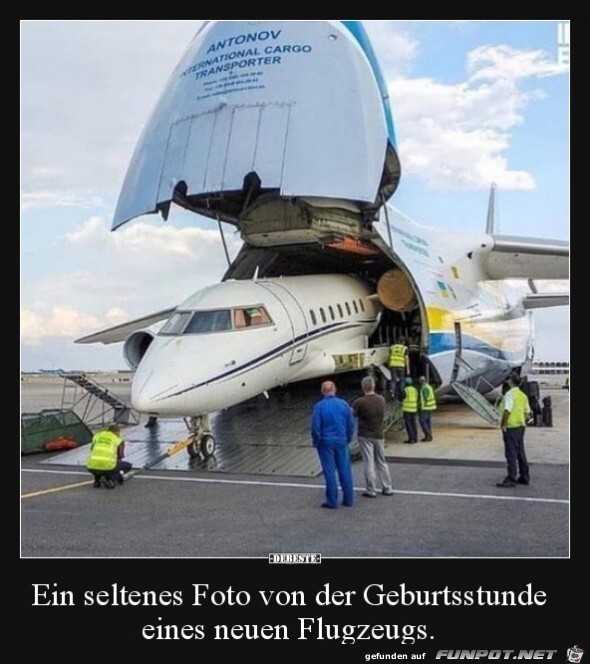 Geburtsstunde eines Flugzeuges