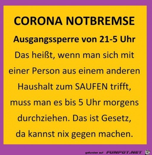 Corona Notbremse
