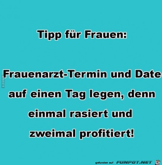 Tipp fuer Frauen Tipp fuer Frauen