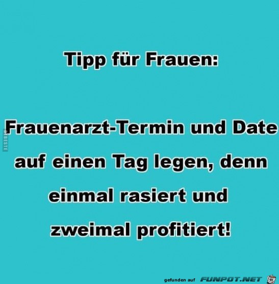 Tipp fuer Frauen