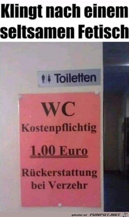 WC Kostenpflichtig