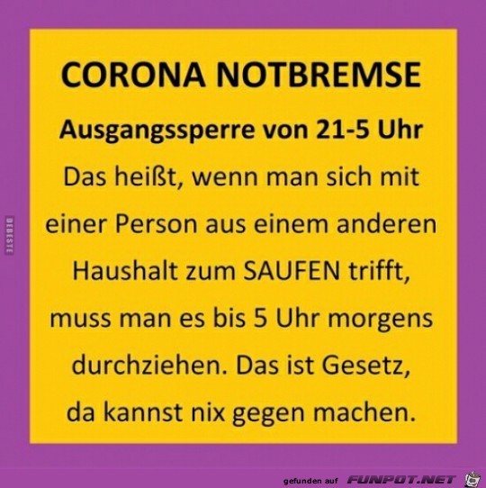 Corona Notbremse