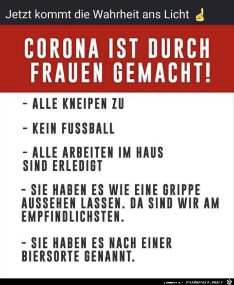 Corona ist von Frauen gemacht