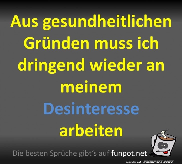 Mein Desinteresse