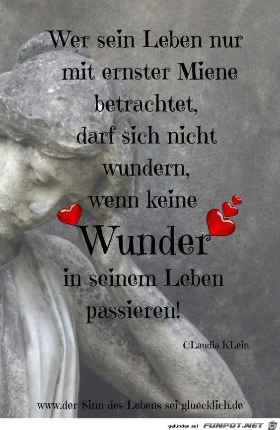 Wer sein Leben nur mit ernster Miene betrachtet Wer sein Leben nur mit ernster Miene betrachtet