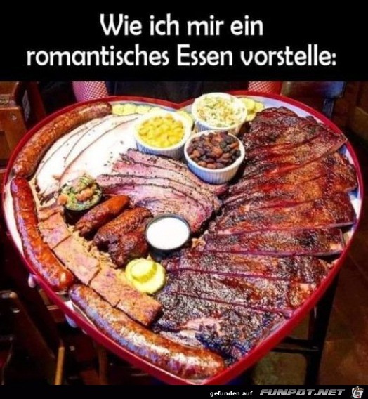 Romantisches Essen