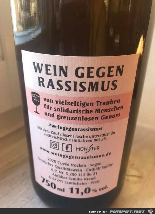 Wein gegen Rassismus