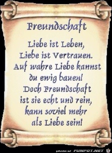 Freundschaft Liebe ist Leben