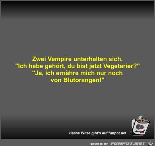 Zwei Vampire unterhalten sich