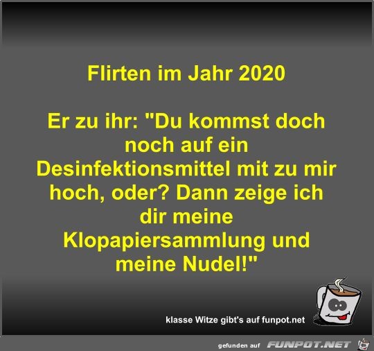 Flirten im Jahr 2020