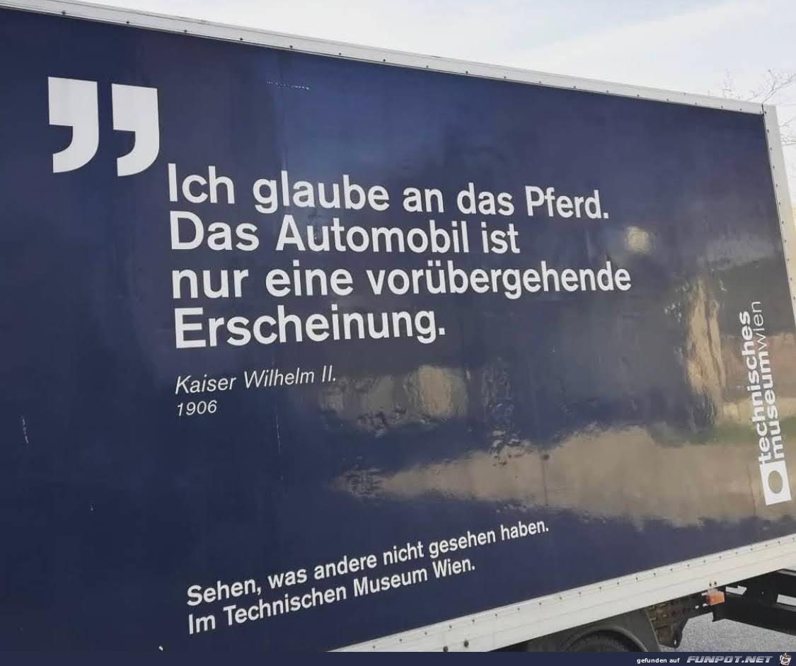 ich glaube an das Pferd