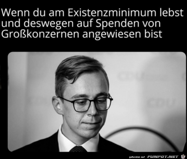 Lebt am Existenzminimum