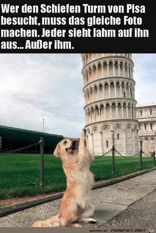 Der schiefe Turm von Pisa