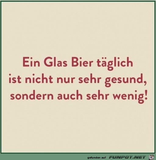 Ein Glas Bier