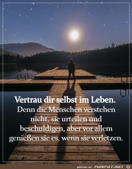 Vertraue dir selbst