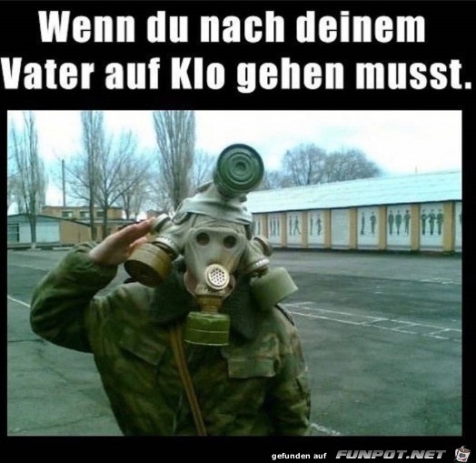 Da braucht man eine Maske