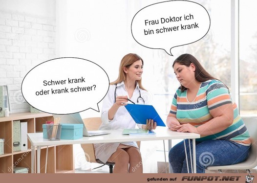 Ich bin schwer krank