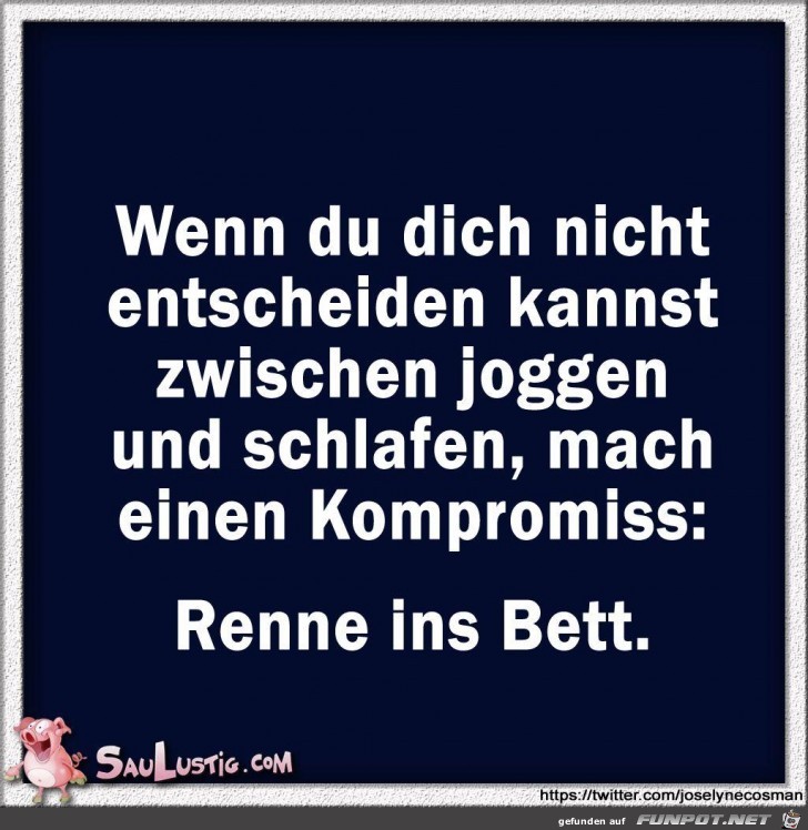 Renne ins Bett