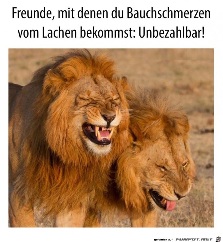 Herzhaft lachen