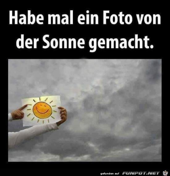 Habe mal ein Foto von der Sonne gemacht.