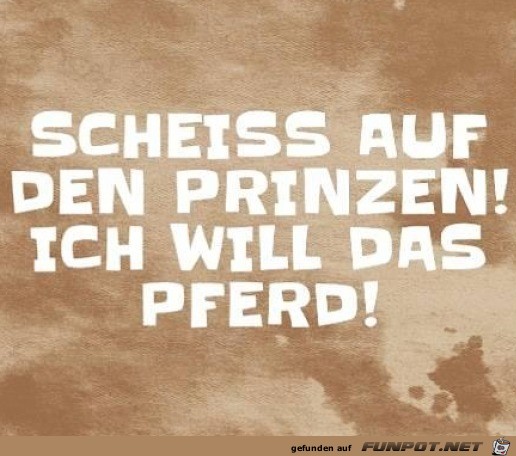 Ich will das Pferd