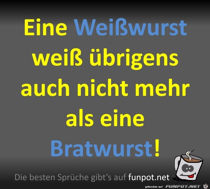 Die Weiwurst